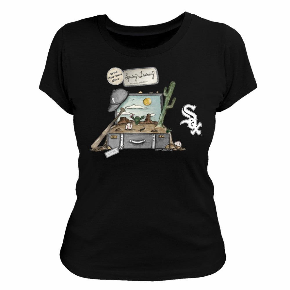 Chicago White Sox Tiny Turnip Women's 2026 Spring Training T-Shirt - Black - MLB Lifestyle