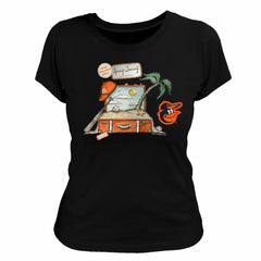 Baltimore Orioles Tiny Turnip Women's 2026 Spring Training T-Shirt - Black - MLB Lifestyle