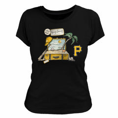 Pittsburgh Pirates Tiny Turnip Women's 2026 Spring Training T-Shirt - Black - MLB Lifestyle