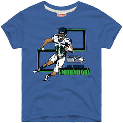 Jaxon Smith-Njigba Seattle Seahawks Homage Youth Draft Tri-Blend T-Shirt Royal