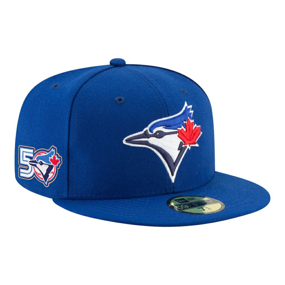 Toronto Blue Jays New Era 50th Season 59FIFTY Fitted Hat - Royal - New Era Discount