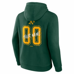 Athletics Hustle Personalized Name & Number Hoodie - Green - MLB Discount