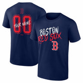 Boston Red Sox Hustle Personalized Name & Number T-Shirt - Navy - MLB on Sale