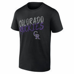 Colorado Rockies Hustle Personalized Name & Number T-Shirt - Black - MLB Online