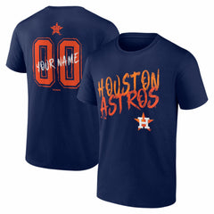 Houston Astros Hustle Personalized Name & Number T-Shirt - Navy - MLB Discount