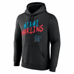Miami Marlins Hustle Personalized Name & Number Hoodie - Black - MLB Lifestyle