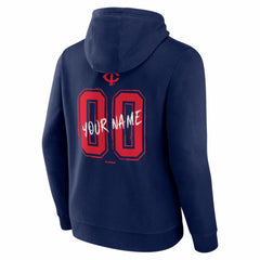 Minnesota Twins Hustle Personalized Name & Number Hoodie - Navy - MLB Discount