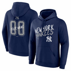 New York Yankees Hustle Personalized Name & Number Hoodie - Navy - MLB Discount
