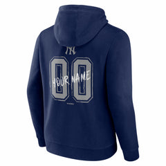 New York Yankees Hustle Personalized Name & Number Hoodie - Navy - MLB Discount