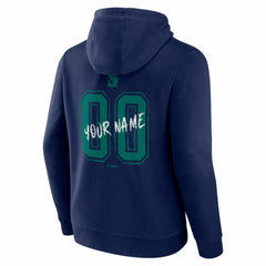 Seattle Mariners Hustle Personalized Name & Number Hoodie - Navy - MLB Lifestyle