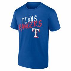 Texas Rangers Hustle Personalized Name & Number T-Shirt - Royal - MLB Online