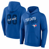 Toronto Blue Jays Hustle Personalized Name & Number Hoodie - Royal - MLB Discount