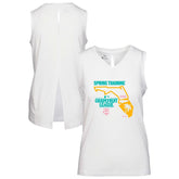 Minnesota Twins Levelwear Women's 2026 Spring Training Paisley Ball Bold Tank - White - MLB Lifestyle