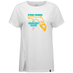 Pittsburgh Pirates Levelwear Women's 2026 Spring Training Influx Ball Bold T-Shirt - White - MLB on Sale