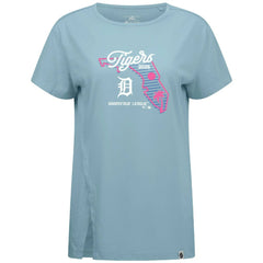 Detroit Tigers Levelwear Women's Influx Spring Training Sunrise Bold T-Shirt - Blue - MLB Sale