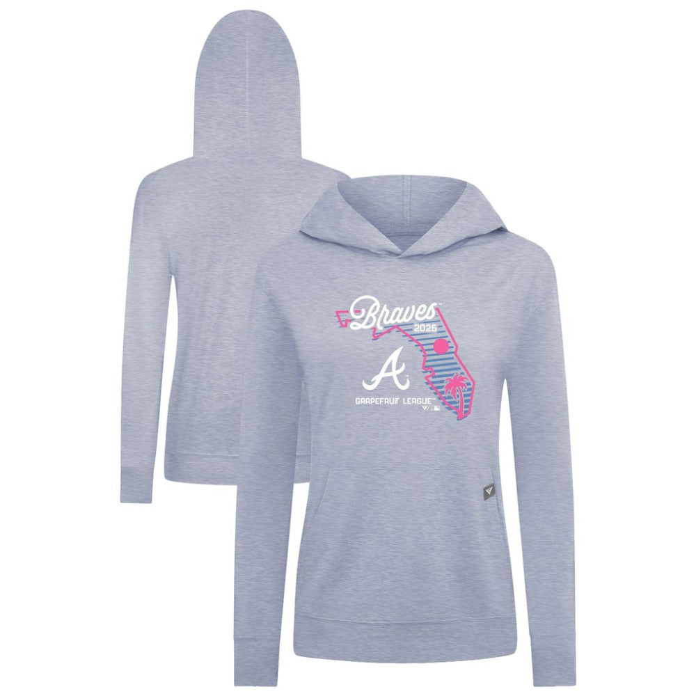 Atlanta Braves Levelwear Women's Relay Spring Training Sunrise Bold Hoodie - Light Blue - MLB Discount