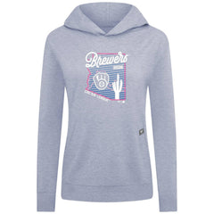 Milwaukee Brewers Levelwear Women's Relay Spring Training Sunrise Bold Hoodie - Light Blue - MLB Online