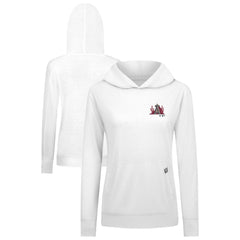 Los Angeles Angels Levelwear Women's Relay Spring Break Panoramic Bold Hoodie - White - MLB Lifestyle
