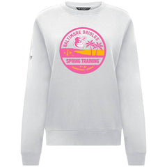 Baltimore Orioles Levelwear Women's Yvette Spring Training Badge Bold Sweatshirt - White - MLB Discount