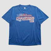 Fanatics Super Bowl XLII NFL 2007 T-shirt Blue Vintage