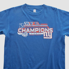 Fanatics Super Bowl XLII NFL 2007 T-shirt Blue Vintage