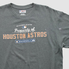 Houston Astros Majestic 2000s T-shirt - Dark Heather Gray - XVintage - Fanatics Online