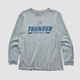 Oklahoma City Thunder NBA 2010s Long Sleeve T-shirt Heather Gray Vintage | Vintage