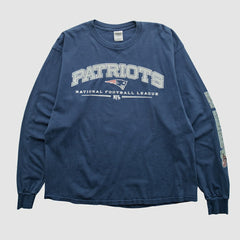 Fanatics New England Patriots Gildan 2000s Long Sleeve T-shirt Navy Vintage