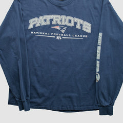 Fanatics New England Patriots Gildan 2000s Long Sleeve T-shirt Navy Vintage