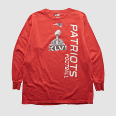 Fanatics New England Patriots NFL 2012 Long Sleeve T-shirt Red Vintage