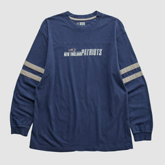 Fanatics New England Patriots NFL 2000s Long Sleeve T-shirt Navy Vintage
