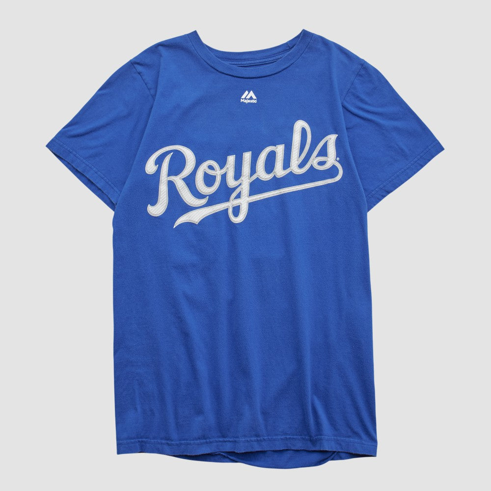 Kansas City Royals Majestic T-shirt - Blue - Yth XVintage - Fanatics Discount