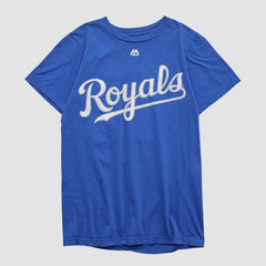 Kansas City Royals Majestic T-shirt - Blue - Yth XVintage - Fanatics Discount