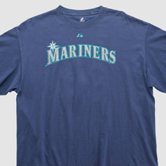 Seattle Mariners Majestic 2000s T-shirt - Navy - 2XVintage - Fanatics Lifestyle