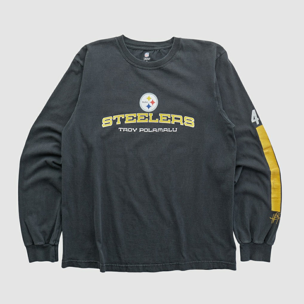 Fanatics Pittsburgh Steelers NFL 2010s Long Sleeve T-shirt Black Vintage