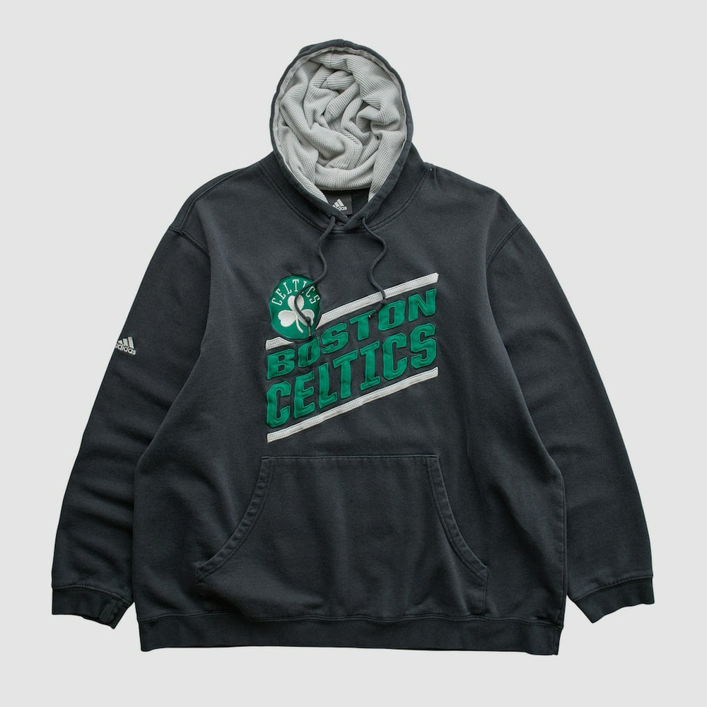 Boston Celtics 2010s Hooded Pullover Sweatshirt Black Vintage | Adidas online