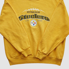 Fanatics Pittsburgh Steelers NFL 2000s Pullover Sweatshirt Yellow Vintage