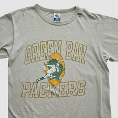 Fanatics Green Bay Packers Champion 90s T-shirt Heather Gray Vintage