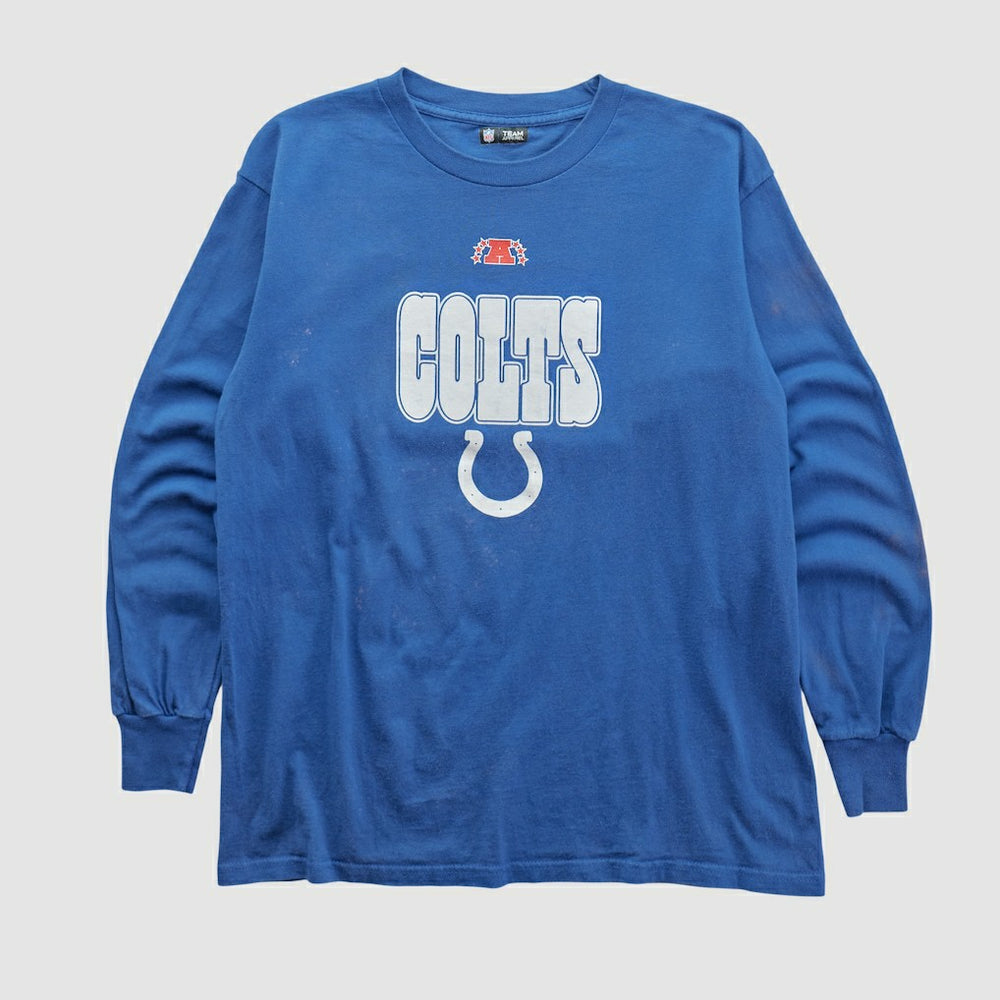 Fanatics Indianapolis Colts NFL 2010s Long Sleeve T-shirt Blue Vintage