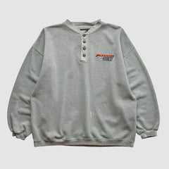 Fanatics Denver Broncos Starter 90s Pullover Sweatshirt Heather Gray Vintage