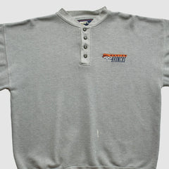 Fanatics Denver Broncos Starter 90s Pullover Sweatshirt Heather Gray Vintage