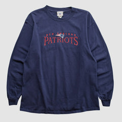 Fanatics New England Patriots NFL 2000s Long Sleeve T-shirt Navy Vintage