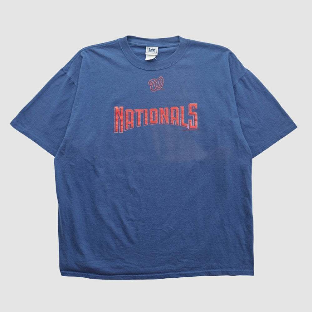 Washington Nationals Lee Apparel 2000s T-shirt - Navy - 3XVintage - Fanatics Sale