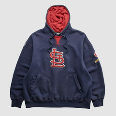 St. Louis Cardinals Majestic 2000s Hooded Pullover Sweatshirt - Navy - XVintage - Fanatics Online