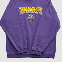 Fanatics Minnesota Vikings NFL 2000s Hooded Pullover Sweatshirt Purple Vintage
