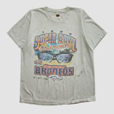 Fanatics Super Bowl XXXIII Fruit of The Loom 1998 T-shirt Heather Gray Vintage