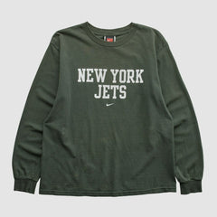 Fanatics New York Jets 2000s Long Sleeve T-shirt Green Vintage
