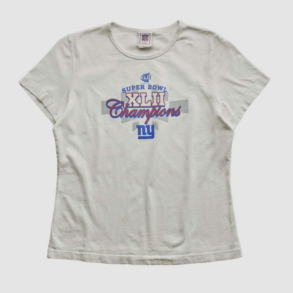 Fanatics Super Bowl XLII NFL 2008 T-shirt White Vintage