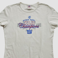 Fanatics Super Bowl XLII NFL 2008 T-shirt White Vintage
