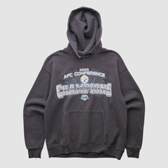 Fanatics Pittsburgh Steelers NFL 2008 Hooded Pullover Sweatshirt Black Vintage